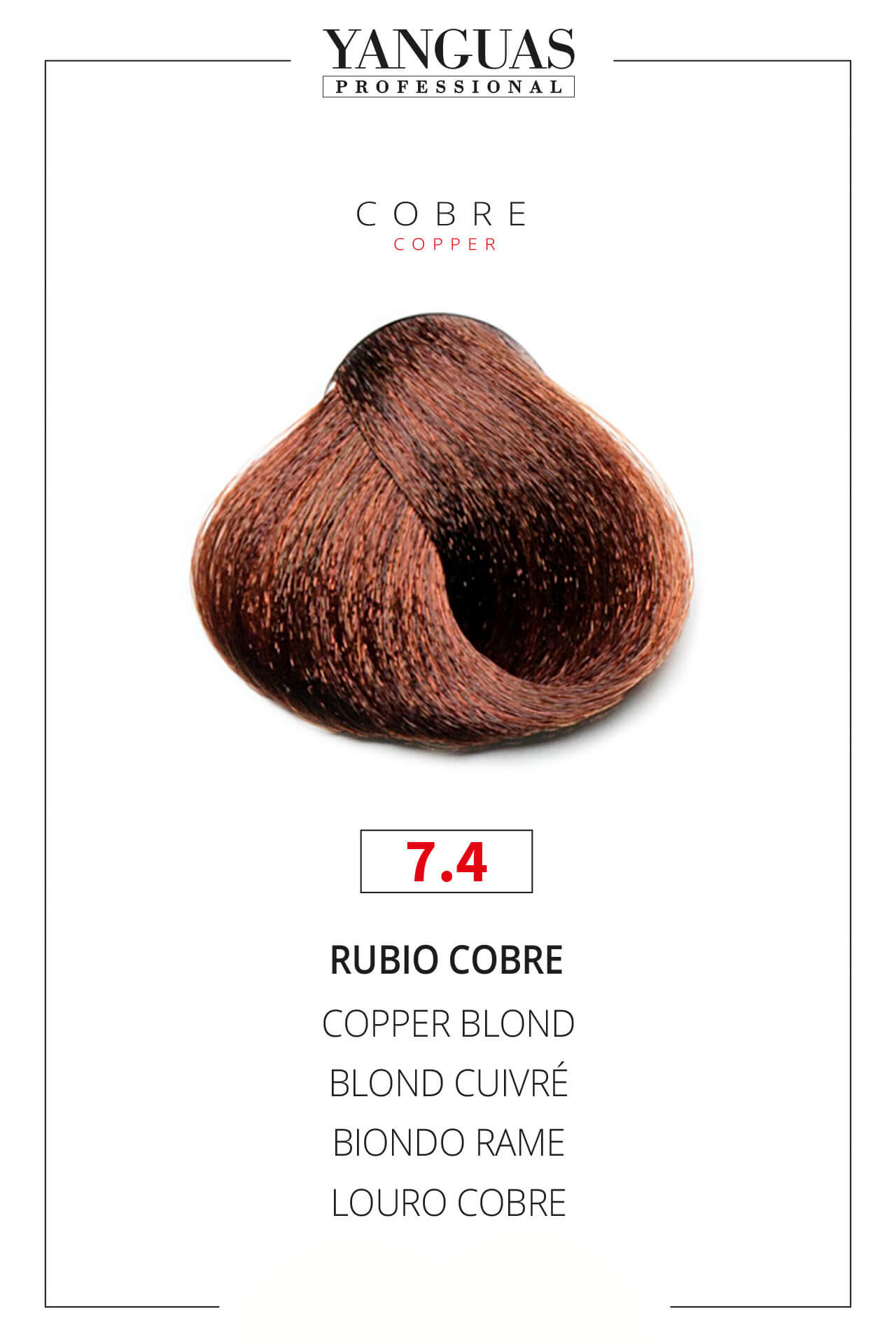 Tinte Rubio Cobre 7.4 Attraxtion – 100ml