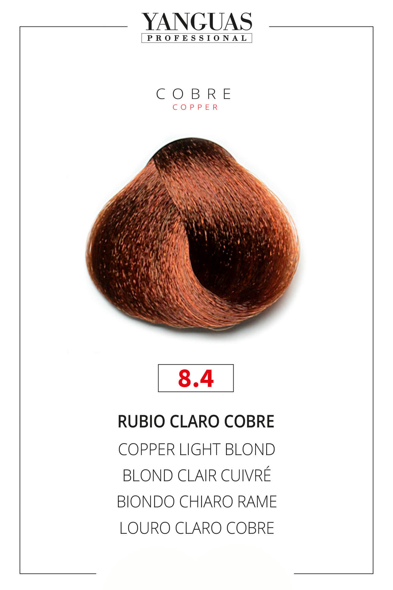 Tinte Rubio Claro Cobre 8.4 Attraxtion – 100ml