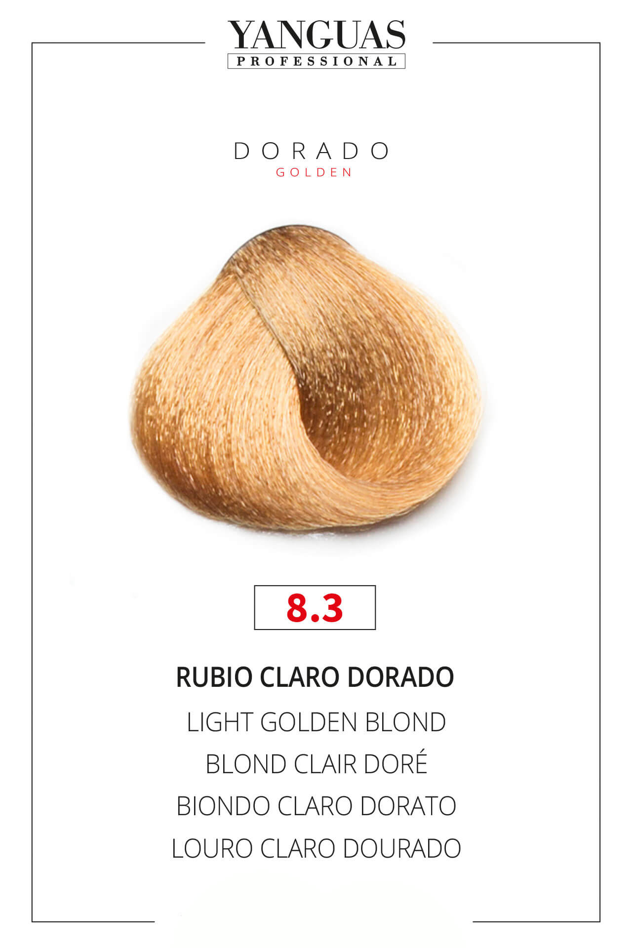 Tinte Rubio Claro Dorado 8.3 Attraxtion – 100ml